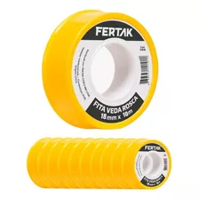 Fita Veda Rosca Em Tubo C/10 Rolos 18mm X10mt