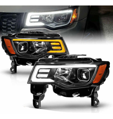 Faros Led Jeep Gran Cherokee Proyector 2017 2018 A 2019 Foto 2