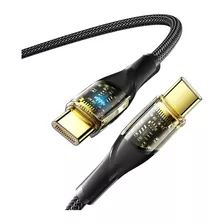 Cabo Usb-c P/ C 100w Pd Turbo Ultra Rápido Dourado 1 Metro