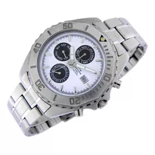 Reloj Montreal Hombre Ml1458 100% Acero Inox. Multifunción