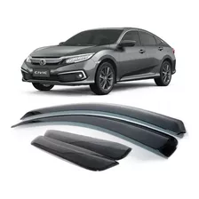 Calha Defletor Chuva Fume Honda Civic 2017 18 2019 2020 2021