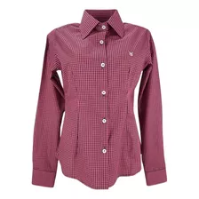 Camisa Country Feminina Minuty Manga Longa Xadrez Original