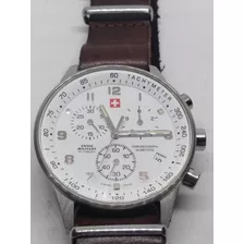 Reloj Swiss Military Chronografo Modelo Sm34012 W.r. 50 Mts