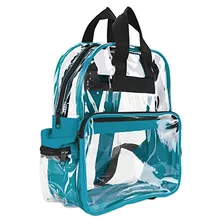 Dalix Clear Backpack Bags Plástico Liso Transparente Transpa