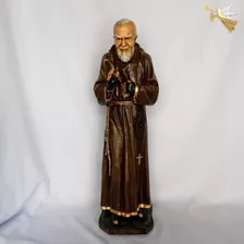 Imagem De Padre Pio 72 Cm De Resina