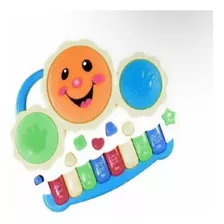 Brinquedo Piano Teclado Educativo Infantil Musical Drum Som