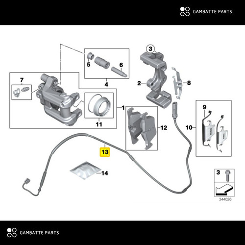 Sensor De Balata Trasero Bmw F30 318i Sedan Modelo 2018 Foto 5