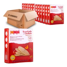 Kit 12 Biscoito Fase De Dentição Maçã E Abobora Papapá 36g