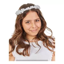 Corona Flores Niña Accesorios Cabello Comunion Cortejo Nena