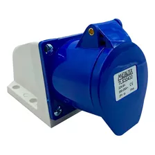 Tomada Industrial 2p+t Azul 220vca - 32a Metaltex