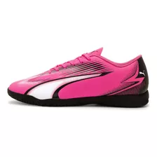 Chuteira De Futsal Ultra Play Puma Chuteira De Futsal Cor Poison Pink-puma White-puma Black Tamanho 39 Br