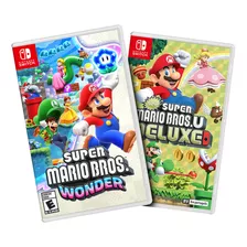 Combo Super Mario Bros Wonder E New Sup. Mario Bros U Deluxe