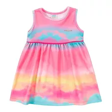 Vestido Infantil Bebê Menina Marlan Tie Dye Bailarina.