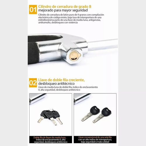 Bloqueo Universal Para Volante De Coche Jetta Bmw Golf Audi Foto 4