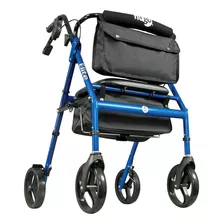 Hugo Elite Andador Con Ruedas Y Asiento, 700-959e, Azul, 1,