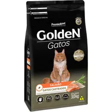 Golden Gatos Castrados Adulto Trato Urinário Salmão 3kg