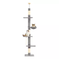 Pawscrat Cat Tree - Torre Para Gatos De Piso A Techo De 5 Ni