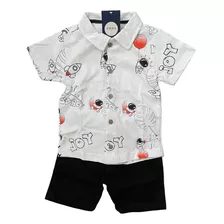 Conjunto Camisa E Bermuda Infantil Menino