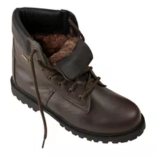 Bota Para Neve E Frio Masculina Forrada Com Lã De Ovelha