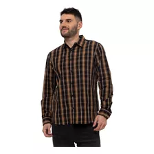 Camisa M/l Foundation Ls Shirt Café Oscuro Hombre