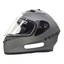 Capacete Moto Fechado Yohe Blade Titanium Cinza Fosco