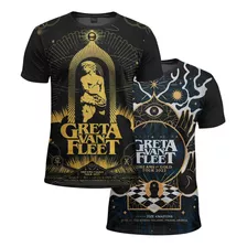 Kit 2 Camiseta Greta Van Fleet Banda Rock Estampada