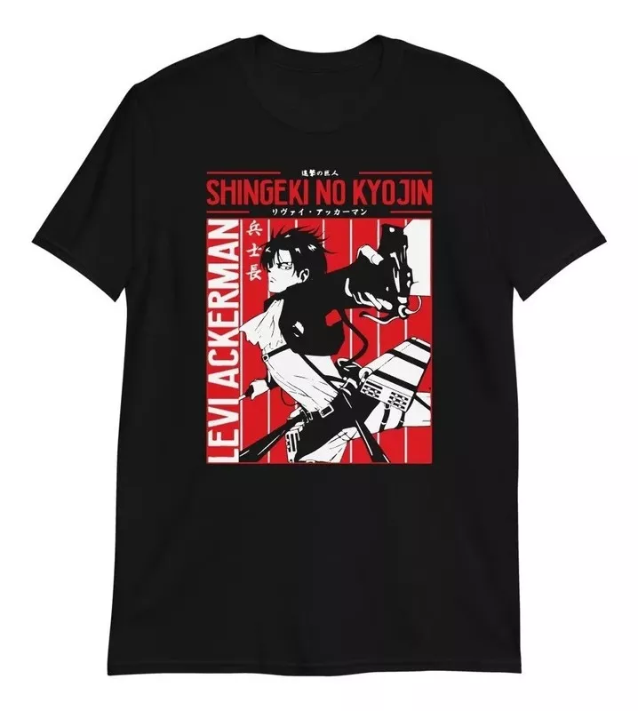 Remera Camiseta Levi Ackerman - Shingeki No Kyogin