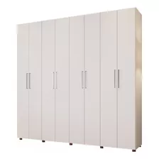 Guarda-roupa Casal 8 Portas 4 Gavetas Branco 2022 - Percasa