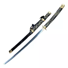 Katana Samurai Golden Life Acero Inoxidable Decorativa Lujo