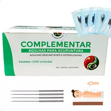 Agulha Acupuntura 25x30 Descartáveis Esterilizadas Kit 1000