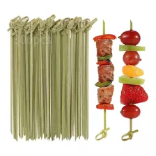 300 Palillo Bambu Bocadillo Chef Lujo Catering Brocheta 12cm