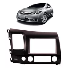 Moldura Painel 2 Din Preta Honda New Civic 2006 A 2010 2011