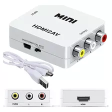 Conversor Hdmi Para Rca Áudio E Vídeo 1080p