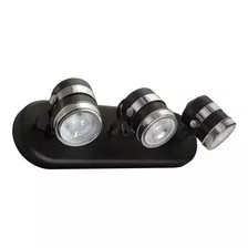 Aplique 3 Luces Orion Cabezal Movil Apto Led Gu10 Moderno