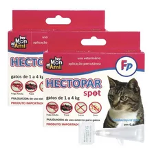 2 Antipulgas Mon Ami Hectopar Spot Gato - 1 Kg A 4 Kg