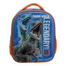 Mochila Pequeña Preescolar Ruz Jurassic World Dinosaurio Blue 174592 Coleccion Legen Color Naranja