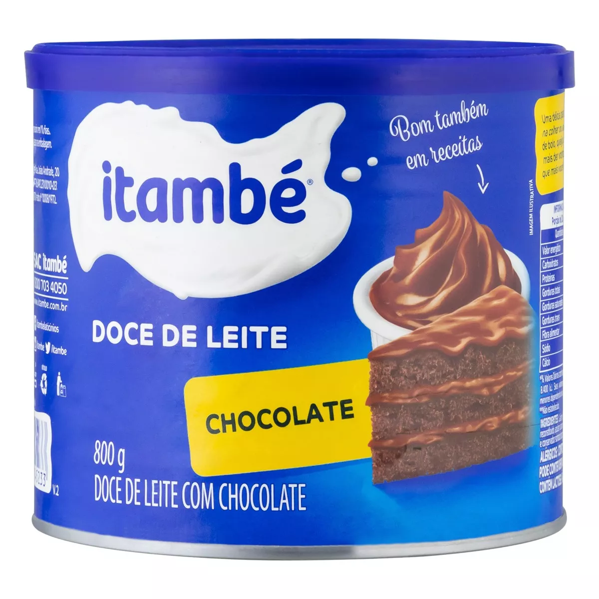 Doce De Leite Com Chocolate Itambé Lata 800g