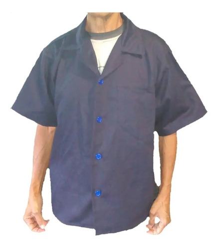 Camisa De Drill Obrero Caque O Azul Marino 