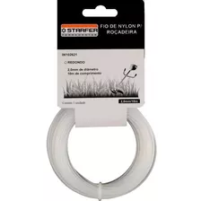 Fio Nylon P/ Roçadeiras 2.0mm 10 Metros Starfer Cor Branco