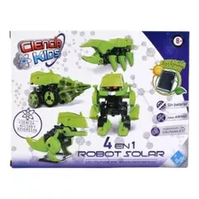 Juego De Construcción 4 En 1 Robot Solar El Duende Azul 7508