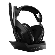 Fone De Ouvido Over-ear Gamer Sem Fio Astro A50 Negro Gold P