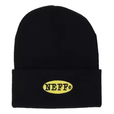 Neff Gorro Con Puños Plegables Hombre, Negro Truckstop,