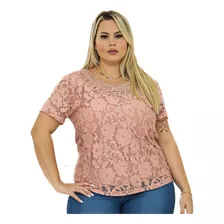 Roupas Femininas Plus Size Blusa De Renda Para Gordinha