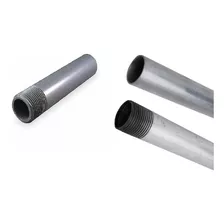 Niple Tubo Hg Hierro Galvanizado 1/2 X 1 Metro, Rosca 1 Lado