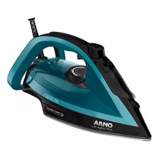 Ferro Vapor Arno Ultragliss Plus Base Durilium Airglide Fmy Cor Azul E Preto 127v