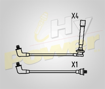 Jgo Cables Buja Elite Para Honda Crx 1.5l 4cil 1986 Foto 2