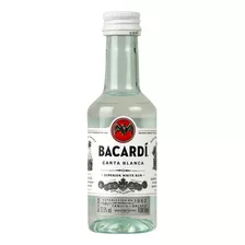 Miniatura Ron Bacardi Carta Blanca 50ml (plástico)