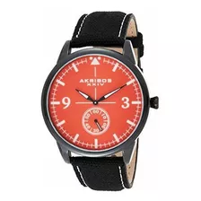 Caja Gris Oscuro Akribos Xxiv Hombres Con Red Dial Negro Sob