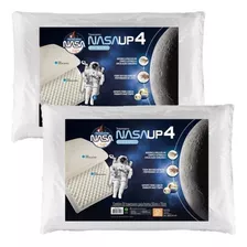 Travesseiro Nasa Alto Up4 14cm Altura - Kit Com 2 Peças 