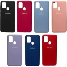 Kit Fundas Estuches Para Samsung A21s + Vidrio, Siliconados.